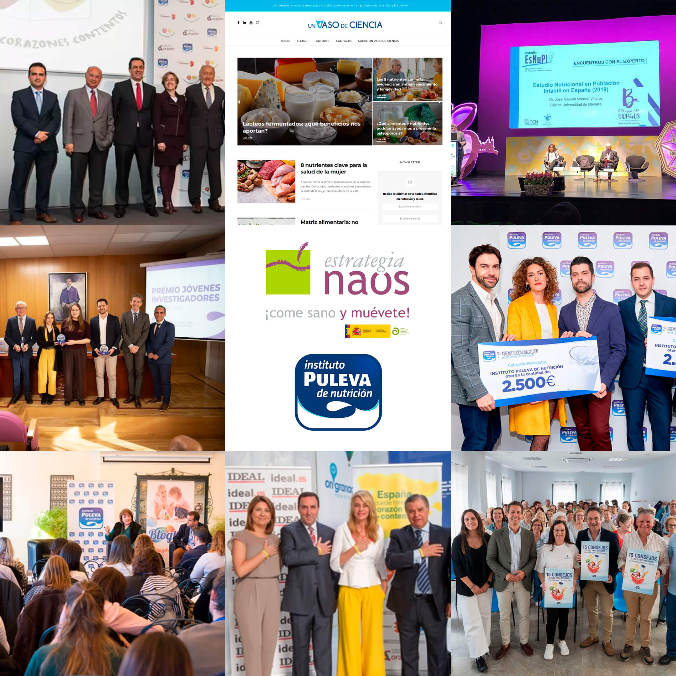 El Instituto Puleva de Nutrición, distinguido en los Premios Estrategia NAOS 2024 por su compromiso con la investigación y la divulgación científica